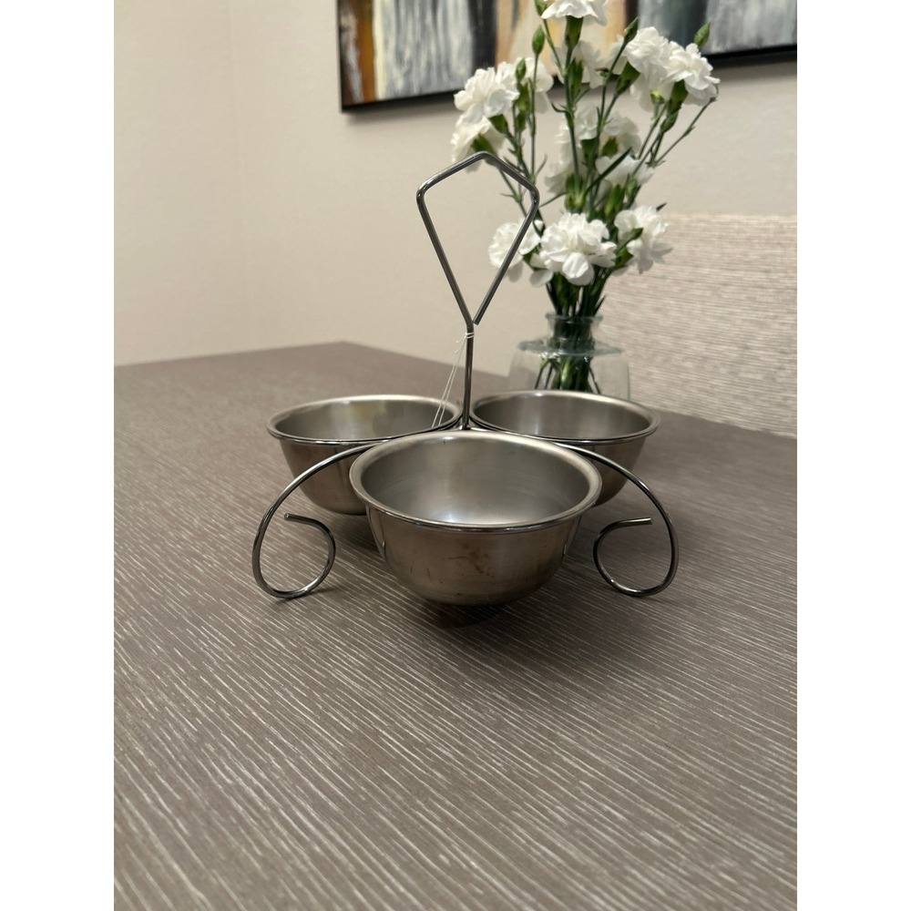 Soro Essentials- 10‎ oz. Stainless Steel Three-Way Server Caddy